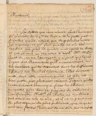 4 vues  - Bouhéreau, Elie. Lettre autographe signée avec cachet à Louis Tronchin.- Dublin, 20/31 octobre 1702 (ouvre la visionneuse)