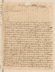 4 vues  - Labignotte, [Jean?]. Lettre autographe signée avec cachet à Louis Tronchin.- La Haye, 26 novembre 1688 (ouvre la visionneuse)