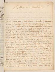 8 vues  - Lange, [Claude?] de. Lettre autographe signée avec cachet à Louis Tronchin.- Morges, 7 décembre 1693 (ouvre la visionneuse)