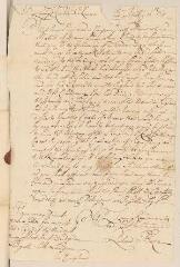 2 vues  - Beza, Richard. Lettre autographe signée avec cachet à Louis Tronchin.- Londres, 16 avril 1701 (ouvre la visionneuse)
