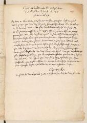 4 vues  - Charles 2, roi d\'Angleterre. Copie, de la main de Louis Tronchin, d\'une lettre au duc d\'York.- 28 février 1679 (ouvre la visionneuse)