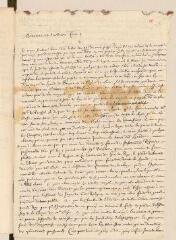 4 vues  - Bernard, Samuel. Lettre non signée avec cachet à Louis Tronchin relative aux vallées vaudoises du Piémont et aux comptes du sieur Dise.- sans lieu, 20 septembre 1665 (ouvre la visionneuse)