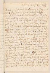 4 vues  - Du Vidal, Franc?ois. Lettre autographe signée avec cachet à Louis Tronchin.- Tours, 13 septembre 1668 (ouvre la visionneuse)