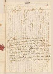 4 vues  - Blanc. Lettre signée à Louis Tronchin.- \'Au Vau\', 12 août 1673 (ouvre la visionneuse)