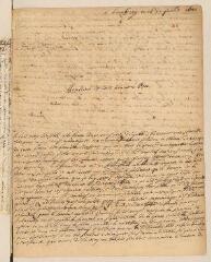 4 vues  - Bertrand, P., ministre. Lettre autographe signée à Louis Tronchin.- Hambourg, 16 juillet 1683 (ouvre la visionneuse)