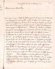 4 vues  - Ostervald, Jean-Frédéric. Lettre autographe signée avec cachet à Louis Tronchin.- Neuchâtel, 11 octobre 1702 (ouvre la visionneuse)