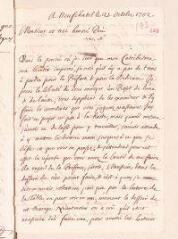 4 vues  - Ostervald, Jean-Frédéric. Lettre autographe signée à Louis Tronchin.- Neuchâtel, 21 octobre 1702 (ouvre la visionneuse)