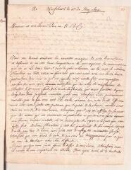 4 vues  - Ostervald, Jean-Frédéric. Lettre autographe signée à Louis Tronchin.- Neuchâtel, 15 mai 1694 (ouvre la visionneuse)