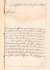 4 vues  - Ostervald, Jean-Frédéric. Lettre autographe signée à Louis Tronchin.- Neuchâtel, 12 juin 1683 (ouvre la visionneuse)