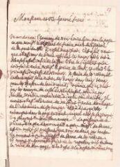 4 vues  - Tronchin, Louis. Lettre autographe signée avec cachet à Jean-Frédéric Ostervald.- Genève, 4 février [1699] (ouvre la visionneuse)
