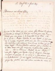 4 vues  - Ostervald, Jean-Frédéric. Lettre autographe signée avec cachet à Louis Tronchin.- Neuchâtel, 8 février 1699 (ouvre la visionneuse)