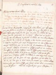4 vues  - Ostervald, Jean-Frédéric. Lettre autographe signée avec cachet à Louis Tronchin.- Neuchâtel, 28 juin 1699 (ouvre la visionneuse)