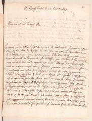 6 vues  - Ostervald, Jean-Frédéric. Lettre autographe signée avec cachet à Louis Tronchin, avec une lettre jointe.- Neuchâtel, 12 juillet 1699 (ouvre la visionneuse)