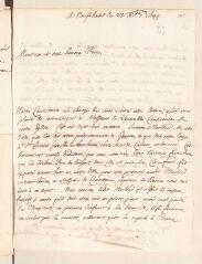 4 vues  - Ostervald, Jean-Frédéric. Lettre autographe signée avec cachet à Louis Tronchin.- Neuchâtel, 23 décembre 1699 (ouvre la visionneuse)