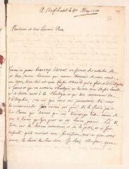 6 vues  - Ostervald, Jean-Frédéric. Lettre autographe signée avec cachet à Louis Tronchin.- Neuchâtel, 30 mai 1700 (ouvre la visionneuse)