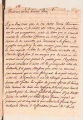 4 vues  - Ostervald, Jean-Frédéric. Lettre autographe signée avec cachet à Louis Tronchin.- Neuchâtel, [avant le 12 juin 1691] (ouvre la visionneuse)