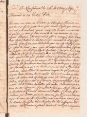 4 vues  - Ostervald, Jean-Frédéric. Lettre autographe signée avec cachet à Louis Tronchin.- Neuchâtel, 26 mars 1692 (ouvre la visionneuse)