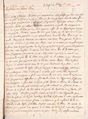 2 vues  - Ostervald, Jean-Frédéric. Lettre autographe signée avec cachet à Louis Tronchin.- Neuchâtel, 6 novembre 1700 (ouvre la visionneuse)