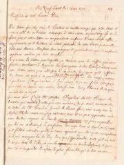8 vues  - Ostervald, Jean-Frédéric. Lettre autographe signée avec cachet à Louis Tronchin.- Neuchâtel, 1er juin 1701 (ouvre la visionneuse)