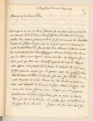 4 vues  - Ostervald, Jean-Frédéric. Lettre autographe signée avec cachet à Louis Tronchin.- Neuchâtel, 28 mars 1703 (ouvre la visionneuse)