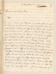 4 vues  - Ostervald, Jean-Frédéric. Lettre autographe signée avec cachet à Louis Tronchin.- Neuchâtel, 2 juin 1703 (ouvre la visionneuse)