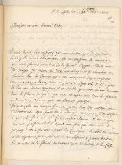 4 vues  - Ostervald, Jean-Frédéric. Lettre autographe signée à Louis Tronchin.- Neuchâtel, 3 avril 1704 (ouvre la visionneuse)