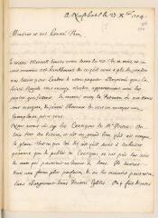 4 vues  - Ostervald, Jean-Frédéric. Lettre autographe signée avec cachet à Louis Tronchin.- Neuchâtel, 27 décembre 1704 (ouvre la visionneuse)