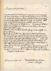 2 vues  - Tronchin, Louis. Lettre autographe signée à Jean-Frédéric Ostervald.- Genève, 23 janvier 1705 (ouvre la visionneuse)