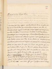 8 vues  - Ostervald, Jean-Frédéric. Lettre autographe signée avec cachet à Louis Tronchin, suivie d\'un billet non daté de la main de Louis Tronchin.- Neuchâtel, 7 juin 1705 (ouvre la visionneuse)