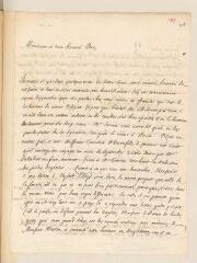 4 vues  - Ostervald, Jean-Frédéric. Lettre autographe signée avec cachet à Louis Tronchin.- Neuchâtel, 11 juillet 1705 (ouvre la visionneuse)