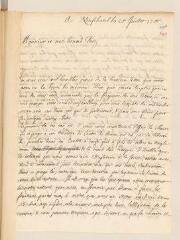 6 vues  - Ostervald, Jean-Frédéric. Lettre autographe signée avec cachet à Louis Tronchin.- Neuchâtel, 25 juillet 1705 (ouvre la visionneuse)