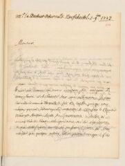 4 vues  - Ostervald, Jean-Frédéric. Lettre autographe signée à Antoine Tronchin.- Neuchâtel, 1er novembre 1723 (ouvre la visionneuse)