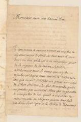 2 vues  - Chamier, Daniel. Lettre autographe signée à Louis Tronchin.- Vangen, 21 novembre 1683 (ouvre la visionneuse)