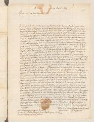 2 vues  - Chamier, Daniel. Lettre autographe signée à Louis Tronchin.- Neuchâtel, 22 avril 1689 (ouvre la visionneuse)