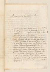 4 vues  - Chamier, Daniel. Lettre autographe signée à Louis Tronchin.- Neuchâtel, 29 mai 1690 (ouvre la visionneuse)
