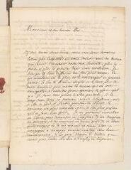 4 vues  - Chamier, Daniel. Lettre autographe signée à Louis Tronchin.- sans lieu, 6 février 1691 (ouvre la visionneuse)