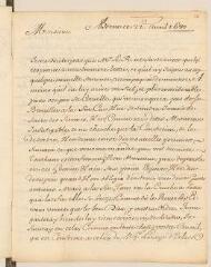 4 vues  - [Pierre Le Brodeur, sieur de] Desmarestz. Lettre autographe signée à Louis Tronchin.- Berne, 22 avril 1680 (ouvre la visionneuse)