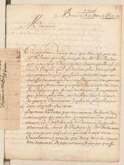 6 vues  - [Pierre Le Brodeur, sieur de] Desmarestz. Lettre autographe signée à Louis Tronchin.- Berne, 3 avril/23 mars 1680 (ouvre la visionneuse)