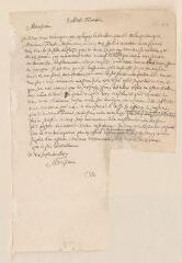 2 vues  - Tronchin, Louis. Minute autographe d\'une lettre à J[ean] Alph[onse] Turrettini.- 28 septembre 1687 (ouvre la visionneuse)