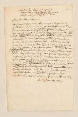 4 vues  - Tronchin, Louis. Minute autographe d\'une lettre à Gaspard Waser.- Genève, 9 mars 1668 (ouvre la visionneuse)