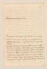 4 vues  - Michel, Jean. Lettre autographe signée à Louis Tronchin.- Sainte-Marie-aux-Mines, 27 février 1696 (ouvre la visionneuse)