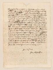1 vue  - Tronchin, Louis. Minute d\'une lettre à John Dury.- [Genève, novembre 1662] (ouvre la visionneuse)