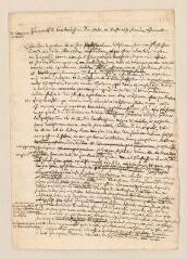 2 vues  - Tronchin, Louis. Minute autographe d\'une lettre à [Samuel Benedikt] Carpzov à Dresden.- Genève, \'pridie calendas julii\' [30 juin] 1685 (ouvre la visionneuse)