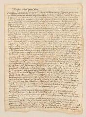 4 vues  - Tronchin, Louis. Minute autographe d\'une lettre à un destinataire non identifié.- Genève, 12 octobre 1675 (ouvre la visionneuse)