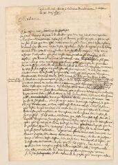 4 vues  - Tronchin, Louis. Minute de 2 lettres, la première à Mme Van der Meer à Leyde, la seconde à [Christoph] Wittichius.- Genève, 11 mai 1680 (ouvre la visionneuse)