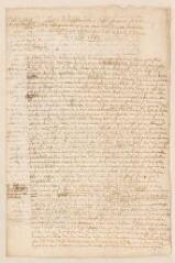 4 vues  - Tronchin, Louis. Minute, d\'une main non identifiée, d\'une lettre à Madame de Fermont.- 1er mai 1683 (ouvre la visionneuse)