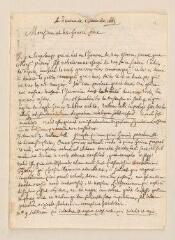 4 vues  - Tronchin, Louis. Minute autographe d\'une lettre à Johann Duraeus à Lausanne.- 1er décembre 1663 (ouvre la visionneuse)