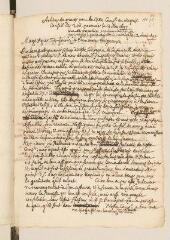4 vues  - Brouillon autographe d\'un discours prononcé par Louis Tronchin au Conseil des Deux-Cents le 3 mai 1697, jour des Promotions, en faveur de l\'augmentation de gages réglée à 400 florins et accordée le 12 avril 1697 (ouvre la visionneuse)