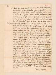 2 vues  - Grynaeus, Johann Jakob. Lettre autographe signée à Théodore de Bèze.- Bâle, 19/29 mai [1589] (ouvre la visionneuse)