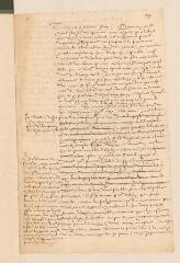 4 vues  - Bèze, Théodore de. Minute de lettre, dictée à Catherine Plan, à Jacques Pineton de Chambrun.- Genève, 15/25 janvier 1600 (ouvre la visionneuse)